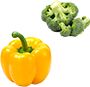 ブロッコリー 黄パプリカ